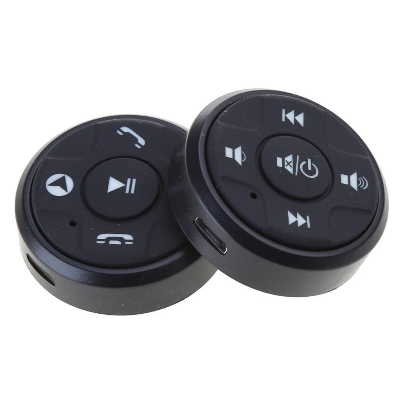 Удобный беспроводной контроллер на рулевом колесе с 10 кнопками. Простой пульт дистанционного управления. Компактный и отзывчивый для автомобильных плееров.