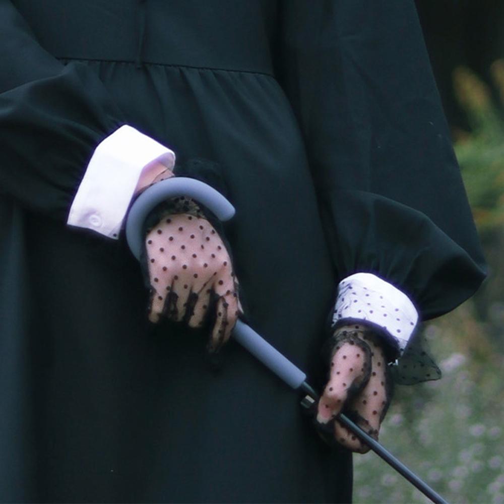 1 Pair Stretchy Flexible Accessories Sunscreen Falbala Spots Tulle Gloves Spots Gloves Lace Mittens