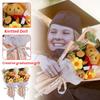 Graduation Season Cartoon Doll Flowers For Couples And Students Creative Gifts Cartoon Knitted Bouquet Doll