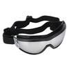 Dog Goggles Wind Proof UV Proof Fog Proof Dog Sunglasses with Adjustable Strap for Outdoor Silver