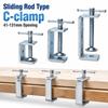Zinc Plating C-clamp Adjustable Fixed Holder Clip High Quality Square Clamp  Hardware Fasteners