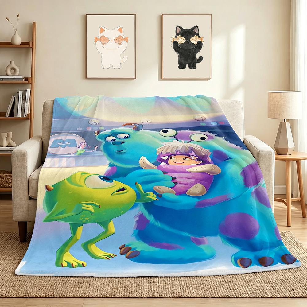 Monster Inc Flannel Blanket Throw Blanket Soft Warm Sofa Bed Camping Car home Decor Unique Christmas Gift C9302782