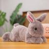 30-50 см Реалистичная Пушистая Плюшевая Игрушка Кролик, Реалистичное Животное, Милый Зайчик, Кукла для Малыша, Имитационная Модель, Подарок на День Рождения, Кавайный Декор для Комнаты