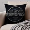 Band Punk RRamones Cushion Cover Pillowcase Antidustmite Invisible Zipper Short Plush Sofa Cushion