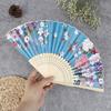 Шелковый веер китайский складной веер в японском стиле свадебный веер художественные подарки танцевальный ручной веер