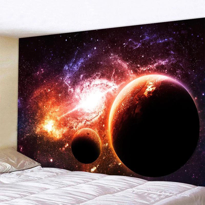 Cosmic Planet Home Decoration Tapestry Background Cloth Yoga Mat Bed Sheet Sofa Blanket