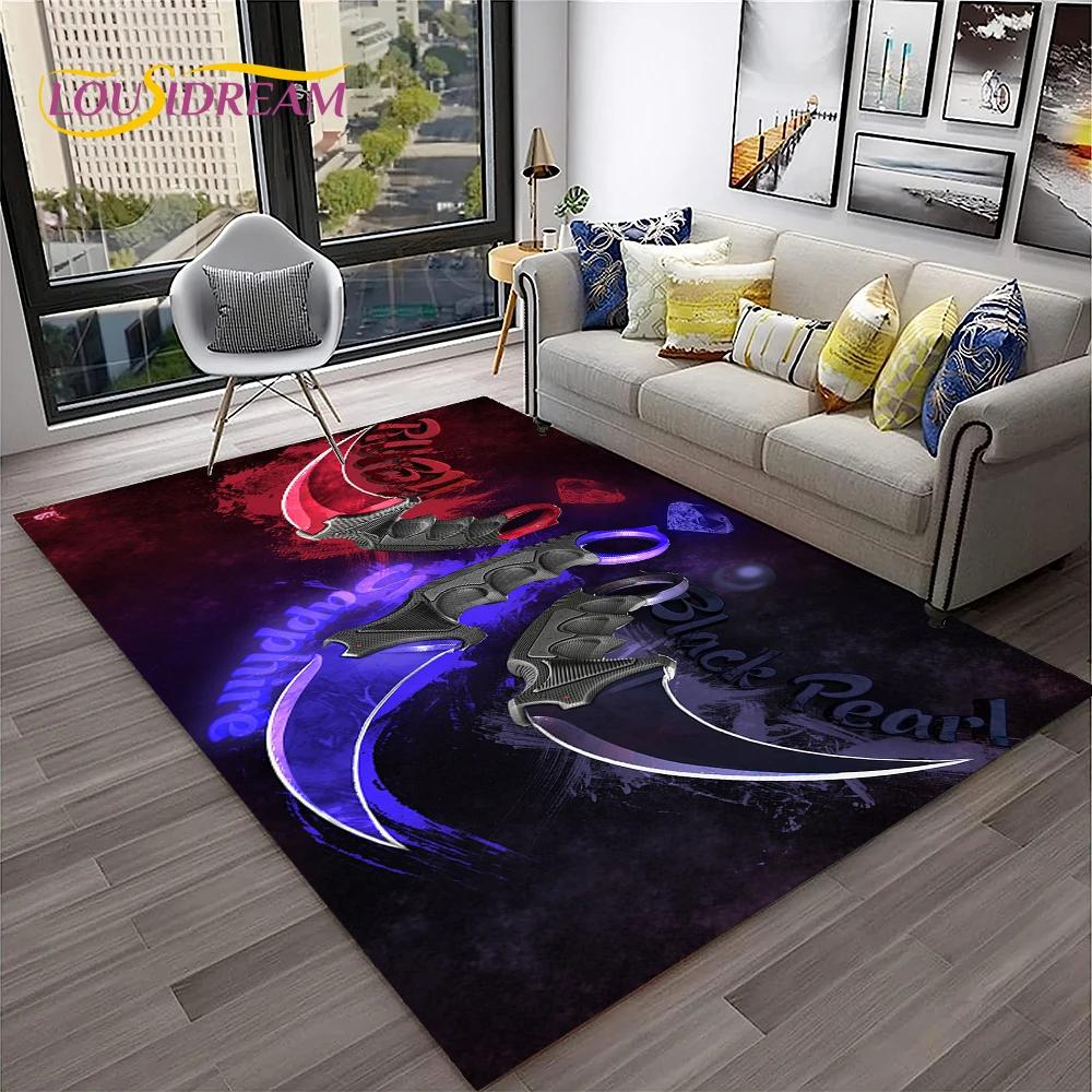 Пистолет-нож Пистолет-патрон USP, AK, M4, AWP, ковер для винтовки, коврик для дома, гостиной, спальни, дивана, коврик для двери, декор, детский нескользящий напольный коврик