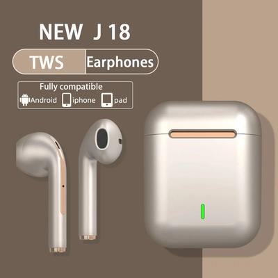 Наушники J18 для XIaomi бинауральные беспроводные HiFI стереонаушники Pop Up 5.0 Mini Sports Tws Bluetooth шумоподавляющая гарнитура