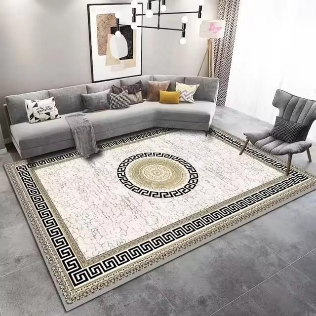 Новый Роскошный Ковер и Декор для Гостиной Ковер Эластичный Коврик Ковер для Спальни Домашний Декор Нескользящий Коврик Машинная Стирка