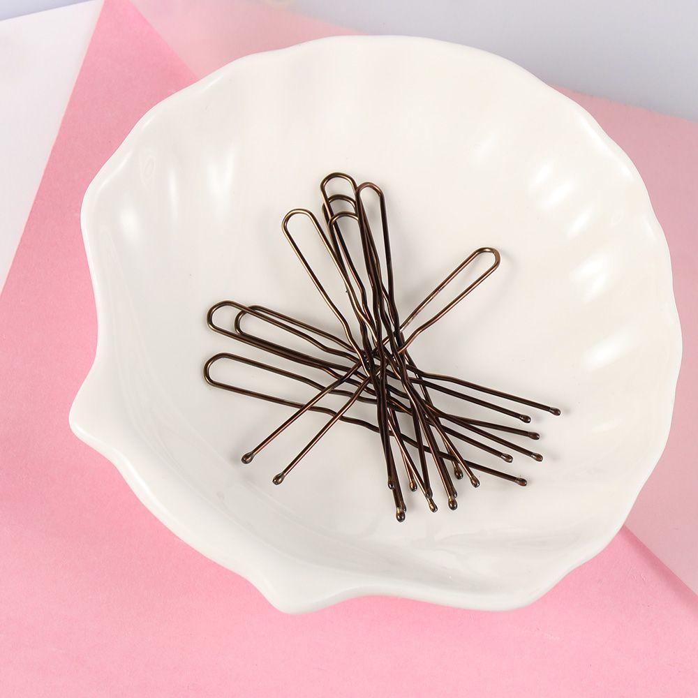 20Pcs Gold Alloy Gifts U-shaped Waved Hair Pins Hairclips Barrette