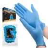 THE BEST IN PERSONAL SECURITY PRO ART EST 1979 Nitrile Gloves, Black/Blue/White/Pink Refill, 100-Count, Disposable Rubber Gloves, S/M/L/XL, 0.15mm Thi