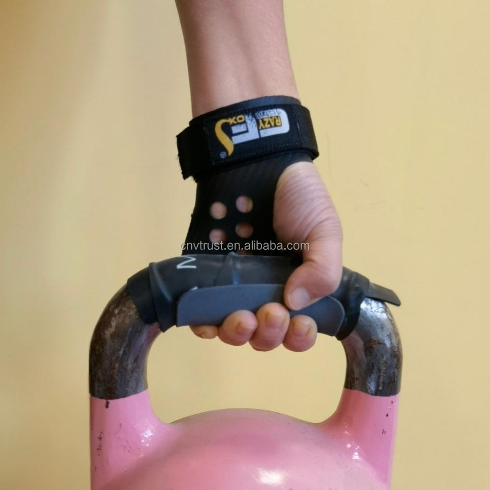 CRAZY FOXS Tomahawk Grips Lifting Straps Heavy Duty Grips for Pull Ups Dead Lift Power Lifting Pull up Rowing Machine