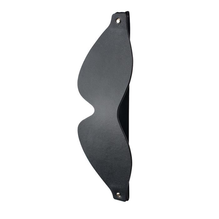 Masque pour les yeux - Guilty Pleasure - Cuir végétalien - Sangle extensible - Noir - BDSM