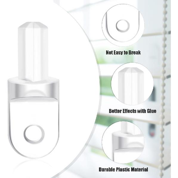 Jetec 6 Pieces Horizontal Blind Hardware Wand Tip Repair Wand for Broken Assembly Replacement Kits Vertical Blinds Replacement Slats Exterior Window