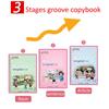 Practice Magic Copy Books 3D Groove English Copybook Learning for Children Junior Students Handwriting 1 Book With 6 Refills