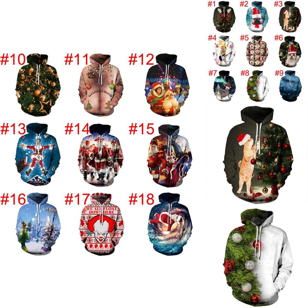 Premium Quality Men Women Christmas 3d Graphic Print Hooded Hoodie Sweatshirt Pullover With Timeless Style