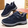 Cotton Shoes, Velcro Men's Boots, Cotton Boots with Fleece and Thickened Short Boots, Warm Walking Snow Boots