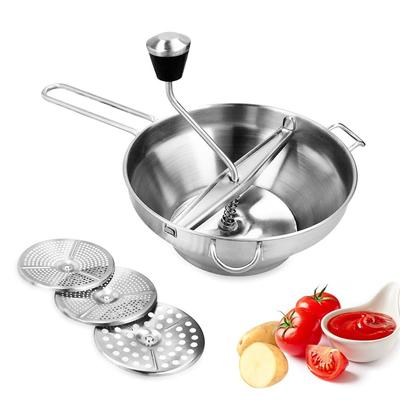 Картофелемялка из нержавеющей стали, Измельчитель для картофеля, Картофелемялка-измельчитель, Ручная картофелемялка, Мялка для фруктов и овощей, Соковыжималка, Сито для продуктов, Мульти