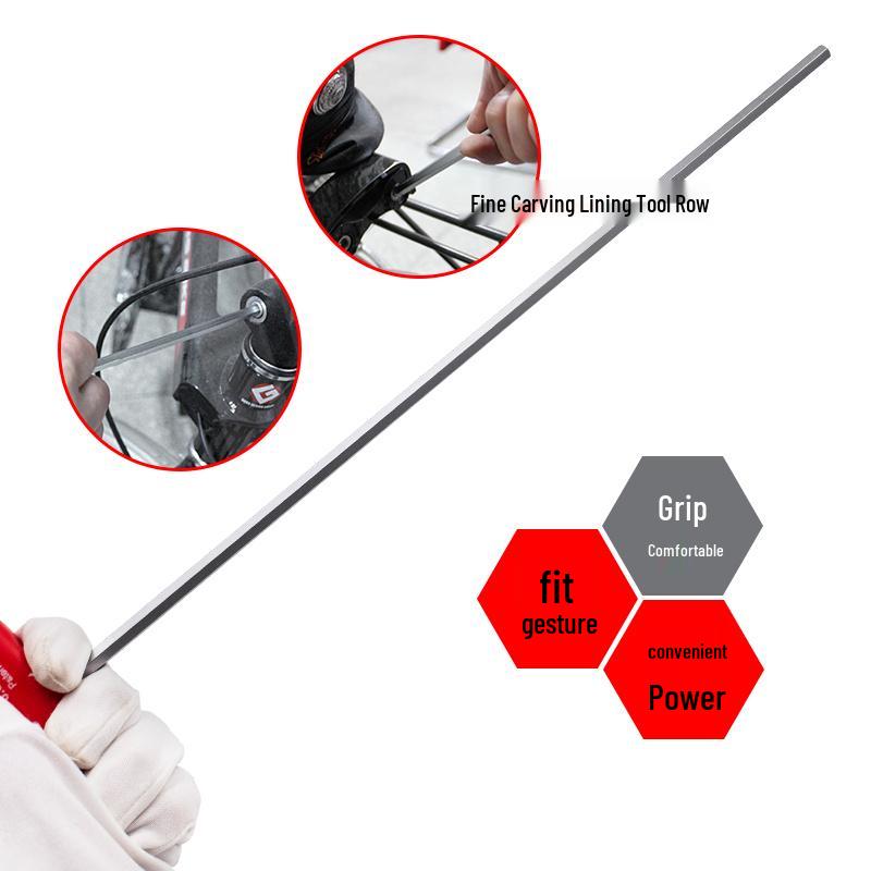 K Brand German T-Type Allen Wrench with Extended Flat Head 6-Point Screwdriver Handle, Extra Long Single Wrench