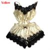 New Women's Sleepwear Sexy Lace Satin Pajama Sets Nightwear Sleeveless Tops+Shorts 2 Pcs Sets Pyjama Sets For Women Pijama
