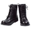 Boots for for Side 8 for Girls [KYOETSU] Children, Hakama, Lace-up, Zipper, Holes, (18.0cm, Black)