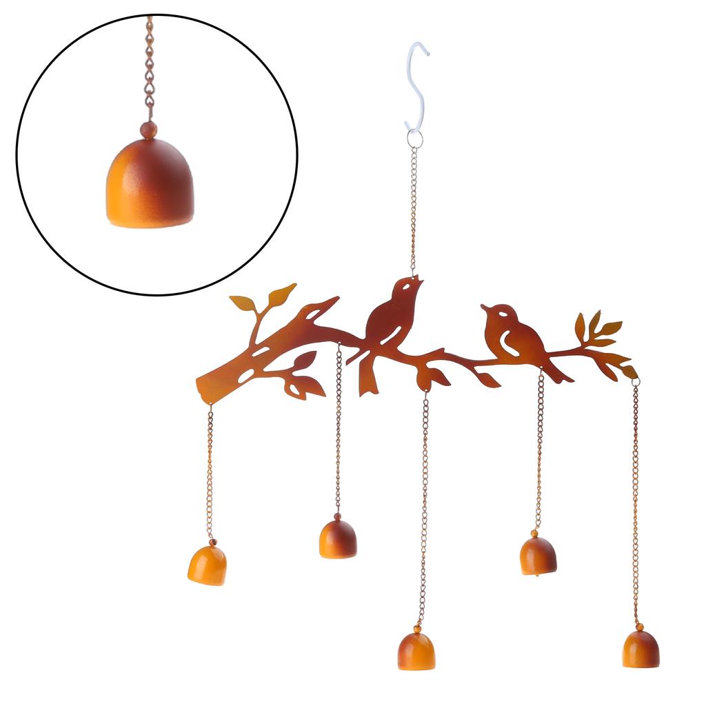 Ветряные колокольчики, водонепроницаемые, старинные, железные, птичьи, подвесные колокольчики для садового фестиваля, украшение, украшение, память