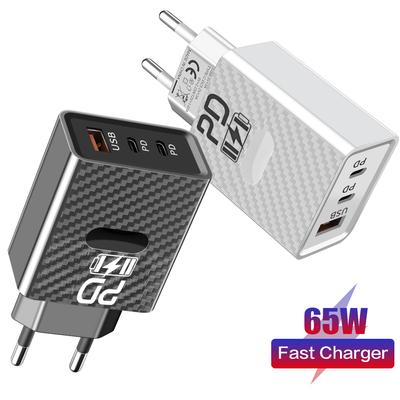 65 Вт быстрое зарядное устройство USB C PD быстрая зарядка QC3.0 Type C телефон зарядное устройство адаптер для iPhone Samsung Xiaomi мобильные телефоны настенные зарядные устройства
