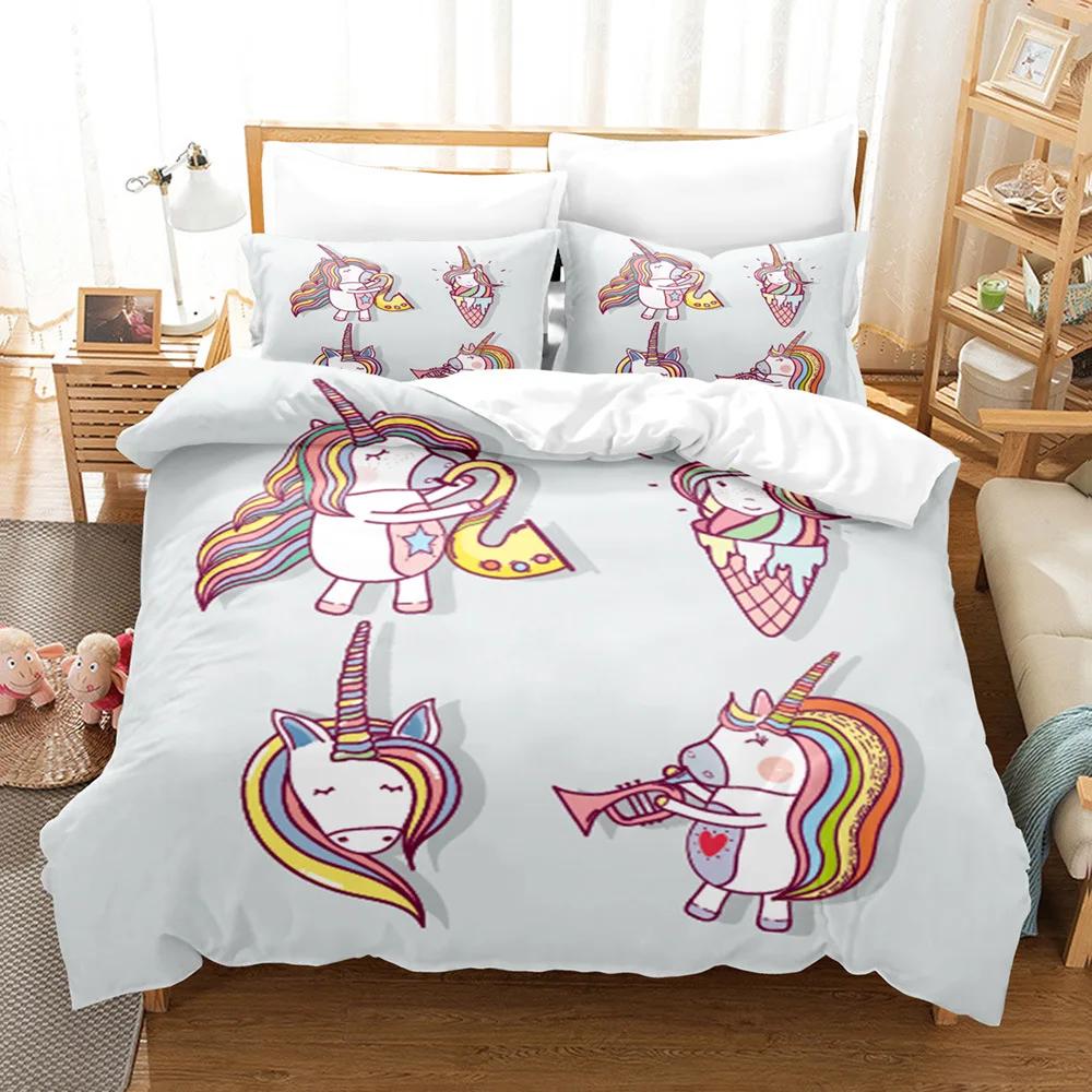 Dream Princess Bed Coer Sets Girl 100% High Quality Comforter Bedding Sets Duvet Cover Set Castle Cartoon Bedclothes Full