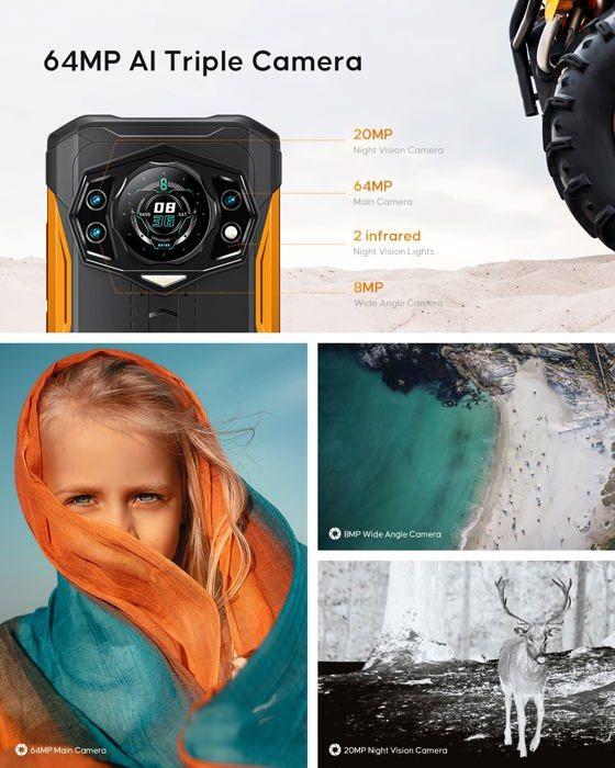 Smartphone - DOOGEE - S98 - 8 Go RAM - 256 Go ROM - Étanche, anti-poussière, anti-chute