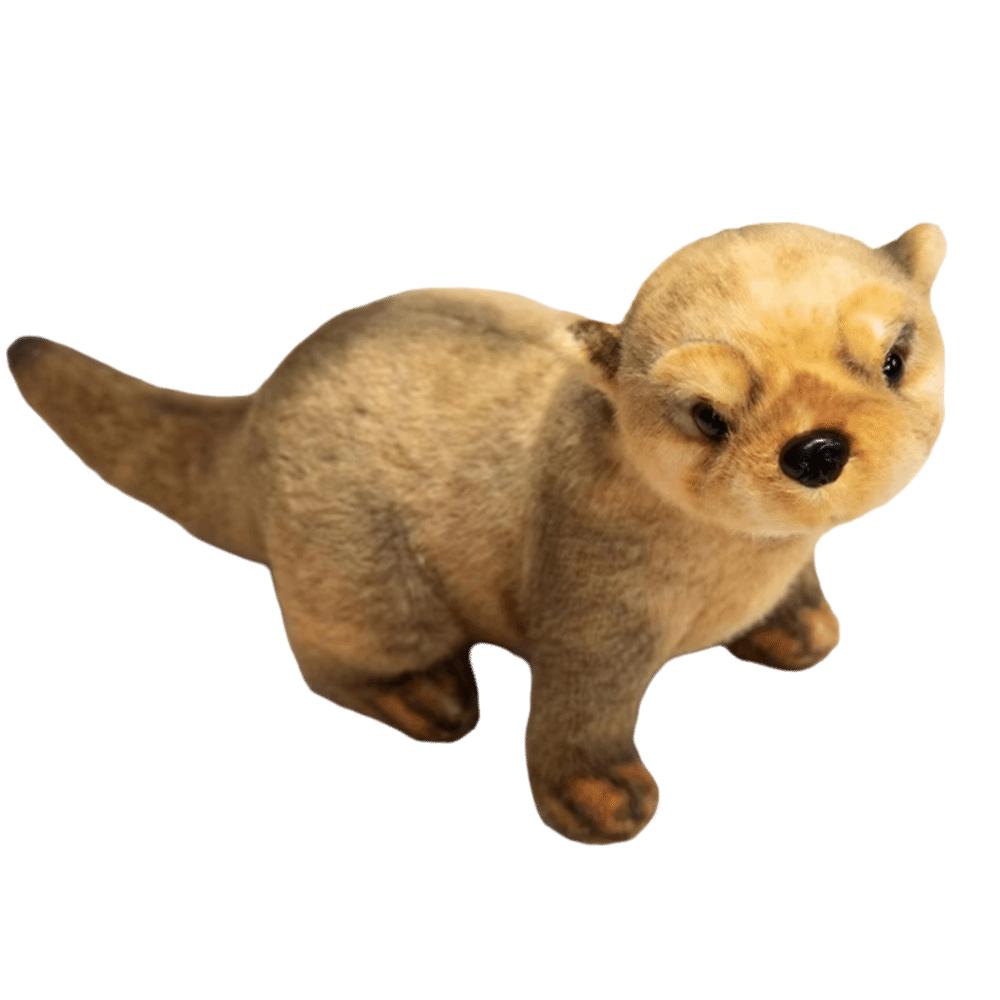 PP Cotton Brown Otter Plush Toy Soft Simulation Otter Toy Doll Decorate Present