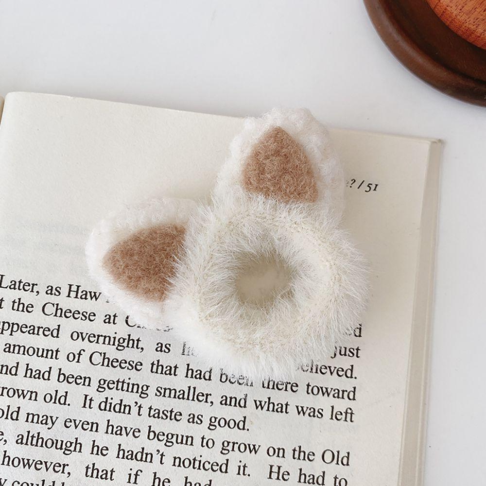 Девочки Рожки Корейский Стиль Веревка для Волос Рождественский Держатель для Хвоста Кошачьи Ушки Резинки для Волос Женское Кольцо для Волос