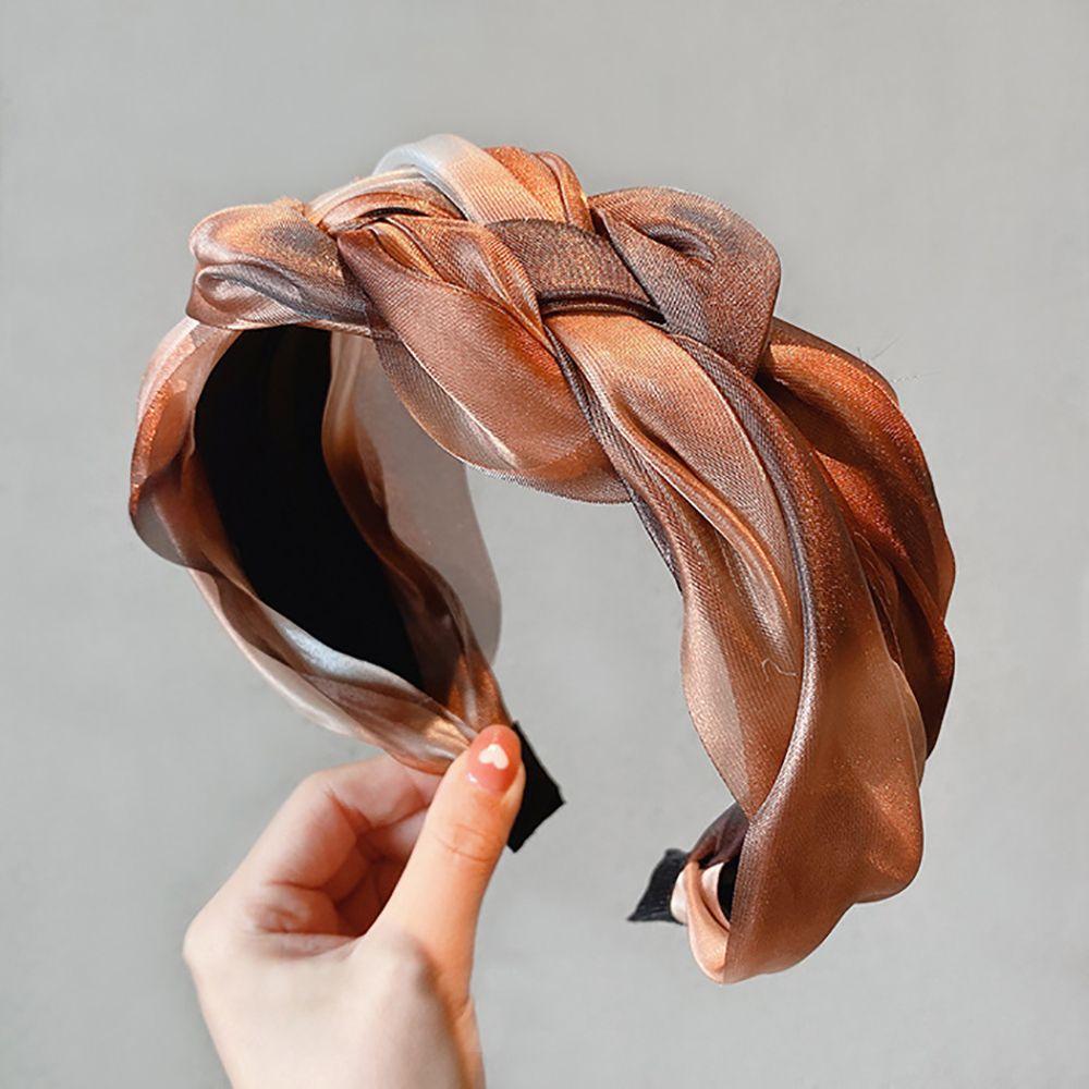 Wash Face Mesh Twisted Braid Hair Hoop Hair Accessories Korean Style Headband Women Headband