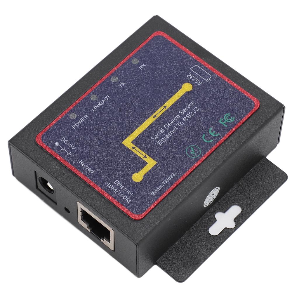 TXI022 RJ45 To RS232 Serial Network Adapter Bi Directional Transfer TCP IP Serial Network Adapter