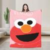 Sesame Street Cartoon Blanket Elmo Lovely Flannel Funny Breathable Throw Blankets for Bedding Lounge Textile Decor