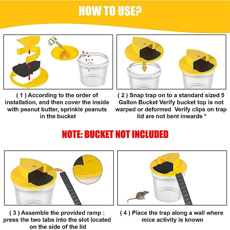 Intelligent Mouse Trap Automatic Repack Flip Cover Trap for Catching Mice Mouse Catching Artifact Indoor and Outdoor Mouse Traps