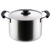 Yoshikawa Deep Saucepan, 22cm, Induction and Direct Heat Compatible, Simple Style Cooking, Stainless Steel, Made In Japan, Tsubame-Sanjo, YH8684