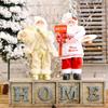 Christmas Santa Claus Decoration Desktop Santa Claus Figure Lifelike Santa Doll Home Ornament For