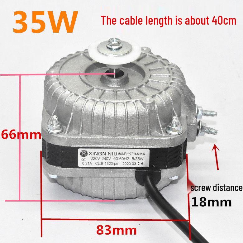 Refrigerator Heat Dissipation Fan Motor and Condenser Cover with Fan Blade Accessories