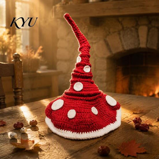 Complete Crochet Tool Set Twisted Witch Hat DIY Kit, Fall Halloween Autumn Pumpkin Craft Supplies Handmade Kit for Adults, Party Decor Diy Beginners
