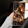 Чехол-кошелек для карт Таро с изображением ведьмы для Samsung Galaxy S25 S24 S23 S22 Ultra Мягкий чехол для телефона S25 Edge S21 Plus S20 FE S10 + Черный чехол