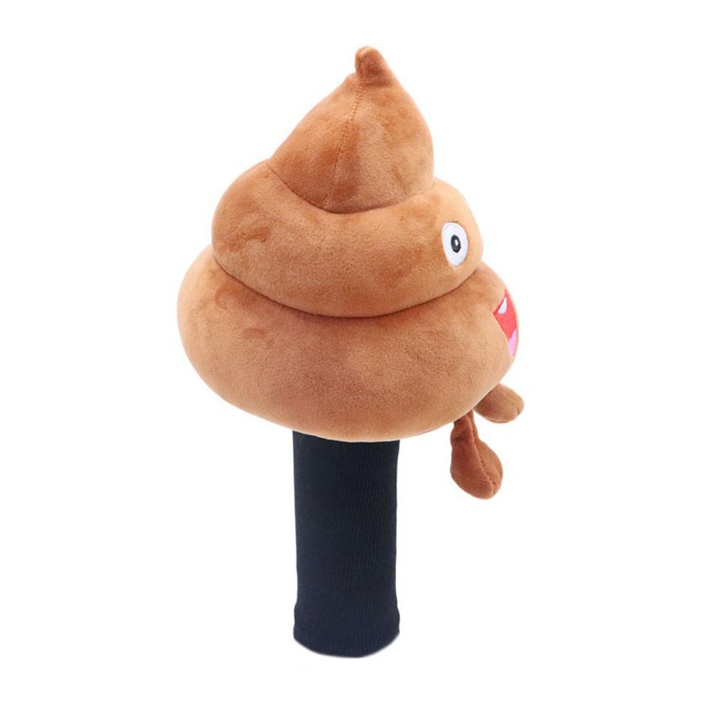 Коричневые Смешные Какашечные Чехлы для Голов Гольф-Клубов Плюшевые Животные Защита Драйверов Хэдкавер Аксессуары для Гольфа