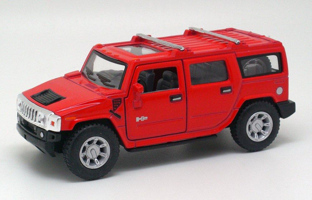 Hummer H2 SUV 2008 Pullback Car [Kinsmart] 1/40 (красный)