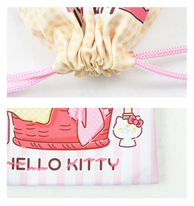 30733 Салонже Набор сумок-мешков Hello Kitty (Набор из 3 предметов) от SANRIO. Идеально подходит для хранения мелких предметов и чашек, идеально для школы или детского сада