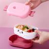 Lunch Box Durable Cartoon Design Bento Box Leak-Proof Double-layer Insulation Food Container for Kids Adults