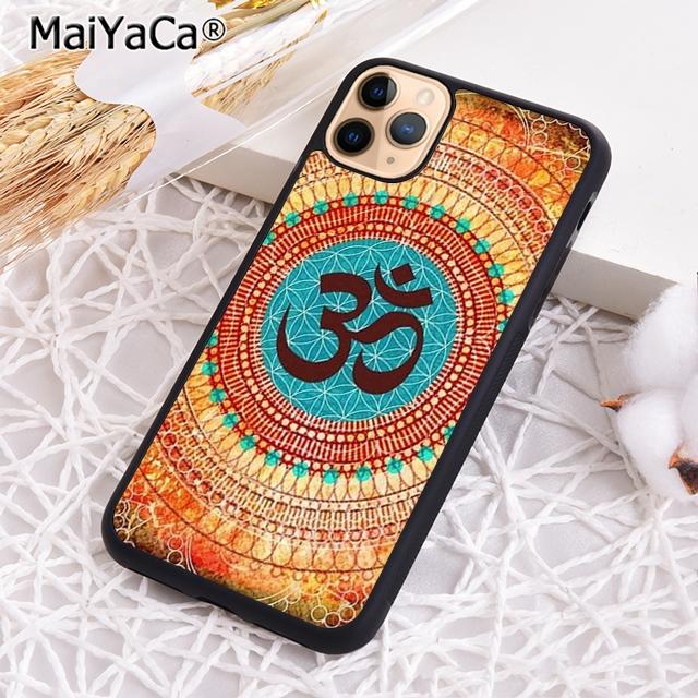 Символ Аум Ом Намасте цветочный дзен йога Чехол для телефона для iPhone 17 Air 16 16e 15 plus 11 12 13 14 pro max coque