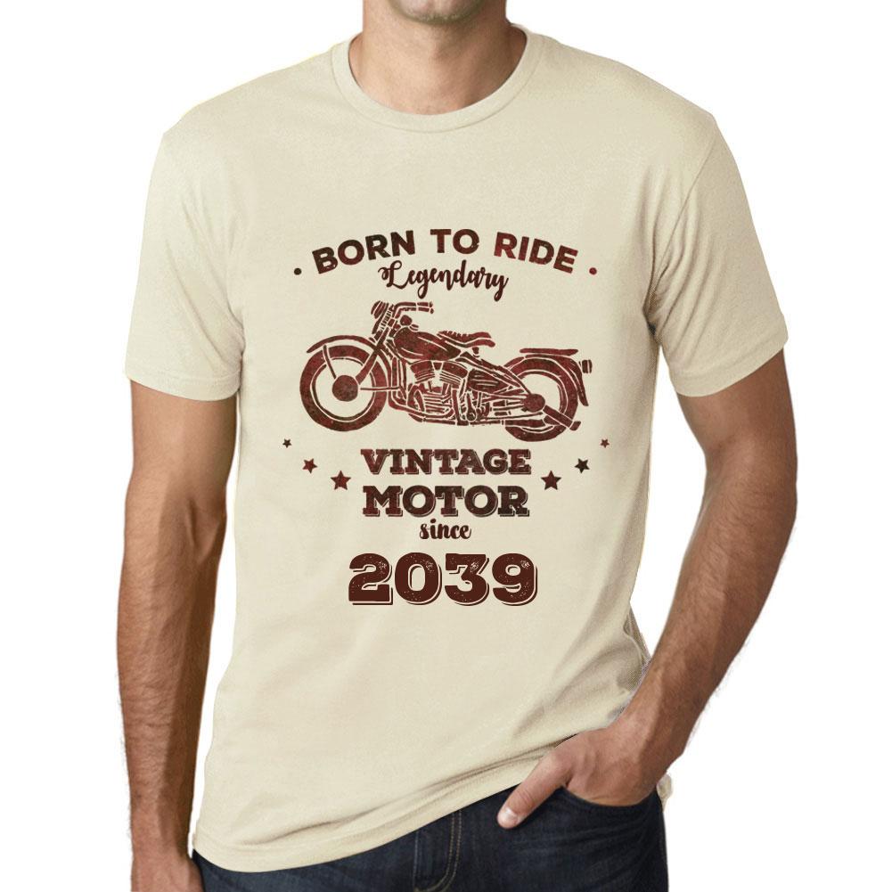 Men's Vintage Tee Shirt Graphic T Shirt Easy Rider Since 2039 Natural