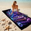 1PC Custom Name Witchcraft Spell Book Beach Towel Highly Absorbent And Sand-Resistant Towel for Swimming, Pool, Yoga, And Travel Lightweight