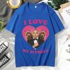 Funny I Love My Pitbull Mr. Worldwide T-shirt Short Sleeve Men Clothing Trendy Street Tees Fashion Oversized 100% Cotton T Shirt