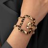 Leopard Geometric Hollow Open Adjustable Bracelet