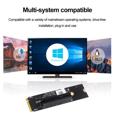 Переходная карта NGFF M.2 на PCI-E 4X, совместимая с интерфейсом PCI-e X1 X4 X8 X16, конвертер для жесткого диска, кардридер, упаковка в антистатический пакет